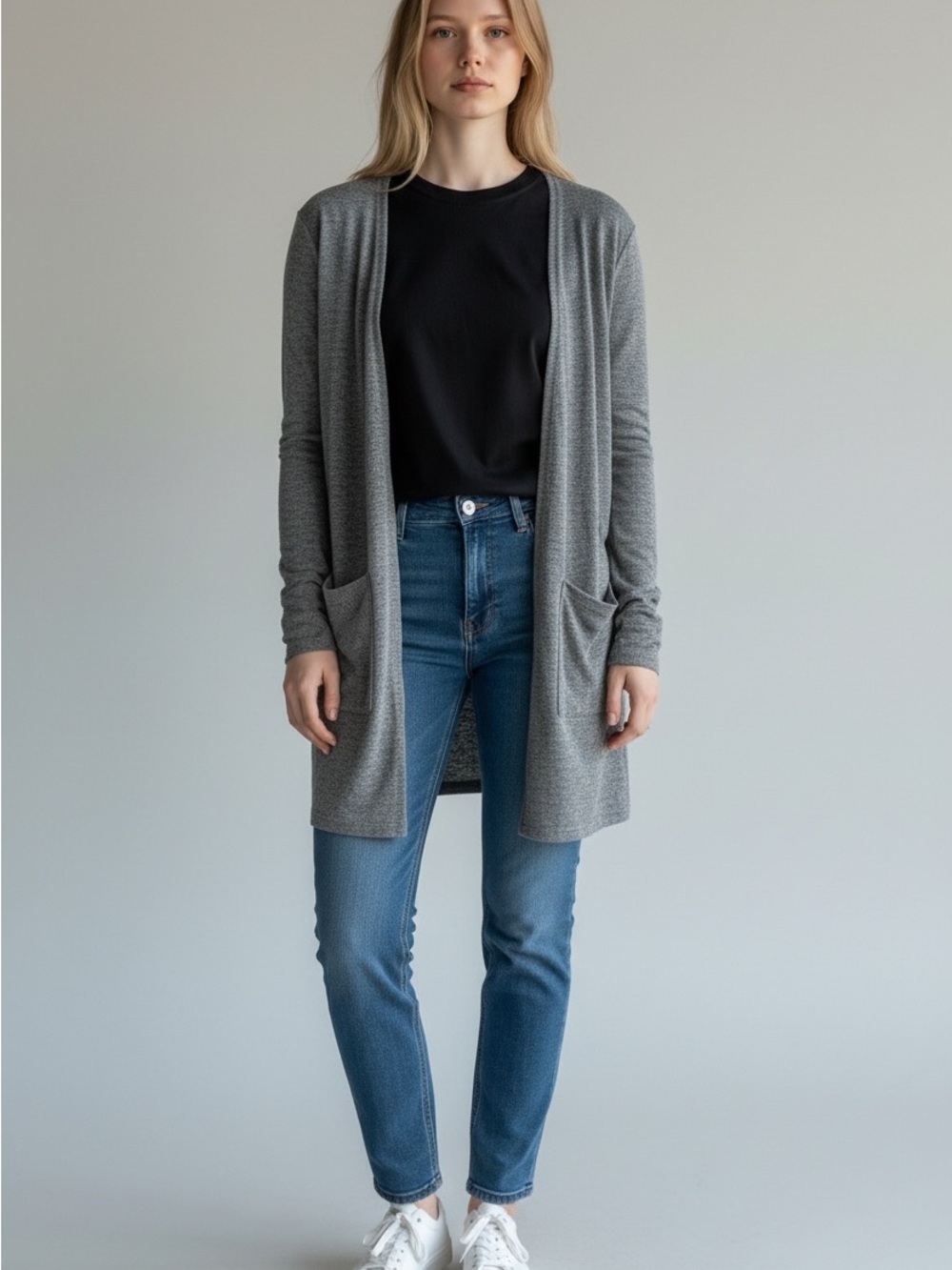 Zyia Active Army Lounge Boyfriend Cardigan